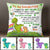 Personalized St Patricks Day Dinosaur Daughter Pillow Cover CTM One Size Custom - Printyourwear