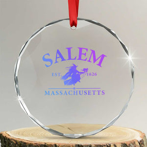 1692 They Missed One Crystal Glass Ornament Halloween Salem Witch Trials TS10 Transparent Glass 3'' Circle Print Your Wear
