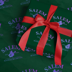 1692 They Missed One Wrapping Paper Roll Halloween Salem Witch Trials TS10 Green Print Your Wear
