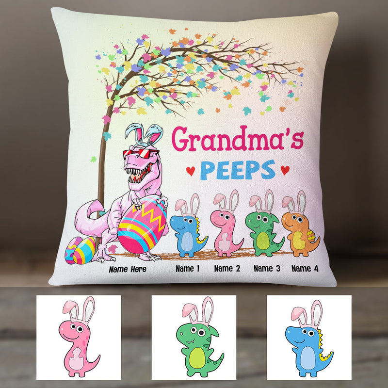 Easter Personalized Easter Grandma Peeps Pillow Cover CTM One Size Custom - Printyourwear