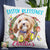Personalized Photo Easter Easter Dog Photo Pillow Cover Wreath Vibes CTM00 One Size Custom - Printyourwear