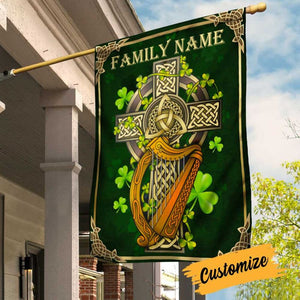 Personalized St Patricks Day Proud Irish Flag Celtic Cross CTM00 One Size Custom - Printyourwear