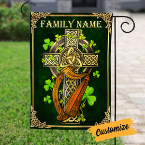 Personalized St Patricks Day Proud Irish Flag Celtic Cross CTM00 Custom - Printyourwear