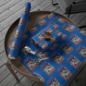 1776 National Champs Wrapping Paper Roll Funny Founding Father USA 250th Anniversary