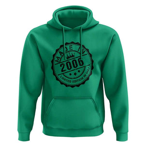 18th Birthday Hoodie Made In 2006 Limited Edition In May 18 Years Old Kid TS11 Irish Green Print Your Wear
