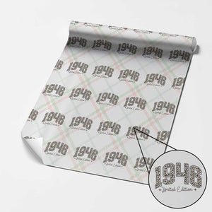 1946 Retro Birthday Wrapping Paper Roll 80 Year Old Leopard 80th Birthday Gifts For Women TS10 Christmas Plaid Print Your Wear