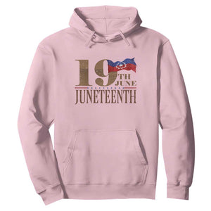 19th June Juneteenth Freedom Day Hoodie Juneteenth Flag TS11 Light Pink Print Your Wear