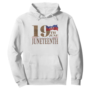 19th June Juneteenth Freedom Day Hoodie Juneteenth Flag TS11 White Print Your Wear