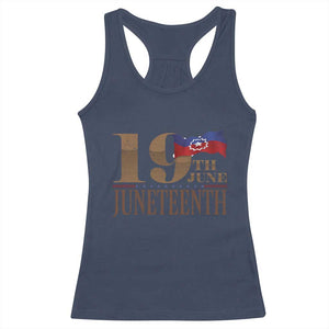 19th June Juneteenth Freedom Day Racerback Tank Top Juneteenth Flag TS11 Navy Print Your Wear