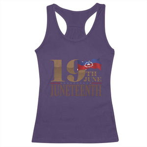 19th June Juneteenth Freedom Day Racerback Tank Top Juneteenth Flag TS11 Purple Print Your Wear