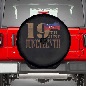 19th June Juneteenth Freedom Day Spare Tire Cover Juneteenth Flag TS11 Black Print Your Wear