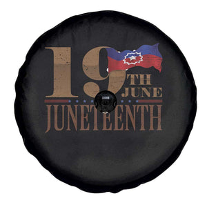 19th June Juneteenth Freedom Day Spare Tire Cover Juneteenth Flag TS11 Print Your Wear