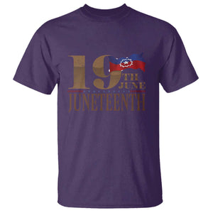 19th June Juneteenth Freedom Day T Shirt Juneteenth Flag TS11 Purple Print Your Wear