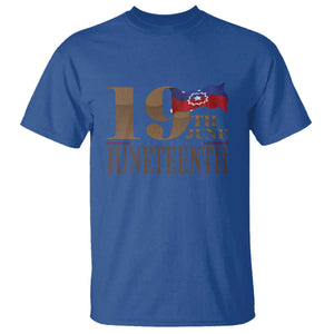 19th June Juneteenth Freedom Day T Shirt Juneteenth Flag TS11 Royal Blue Print Your Wear