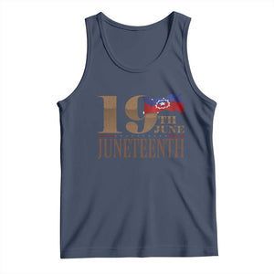 19th June Juneteenth Freedom Day Tank Top Juneteenth Flag TS11 Navy Print Your Wear