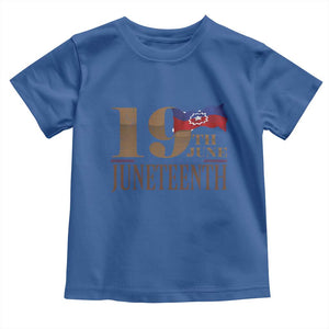 19th June Juneteenth Freedom Day Toddler T Shirt Juneteenth Flag TS11 Royal Blue Print Your Wear