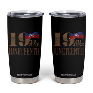 19th June Juneteenth Freedom Day Tumbler Cup Juneteenth Flag TS11 Black Print Your Wear