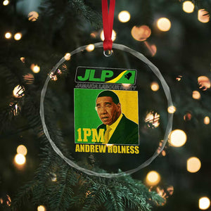 1PM Andrew Holness JPL Supporter Crystal Glass Ornament Jamaica Labor Party Jamaican Political Pride TS02 Print Your Wear