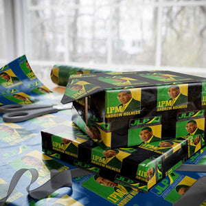 1PM Andrew Holness JPL Supporter Wrapping Paper Roll Jamaica Labor Party Jamaican Political Pride TS02 Black Print Your Wear