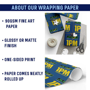 1PM Andrew Holness Wrapping Paper Roll Support JLP Jamaica Labour Party TS02 Print Your Wear