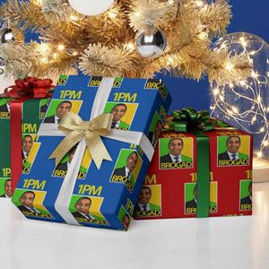 1PM BROGAD JLP Supporter Andrew Holness Wrapping Paper Roll Jamaica Labor Party Politics TS02 Print Your Wear