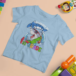 1st Grade Shark T Shirt For Kid I'm Ready To Crush First Grade Attack TS02 Printyourwear