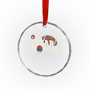 1st Year Down Football Crystal Glass Ornament Touchdown One First Birthday Infant Baby Boy TS10 Print Your Wear