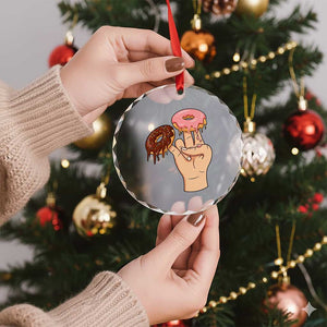 2 In The Pink 1 In The Stink Crystal Glass Ornament Funny Donut Adult Humor TS12 Print Your Wear