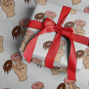 2 In The Pink 1 In The Stink Wrapping Paper Roll Funny Donut Adult Humor TS12 White Print Your Wear