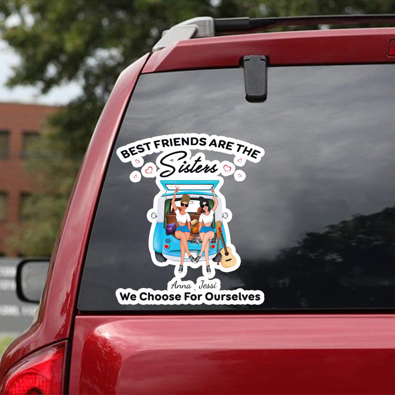 Personalized Jeep Decal Best Friends Are The Sisters We Choose For Ourselves NO.1 CTM 13x13cm Custom - Printyourwear