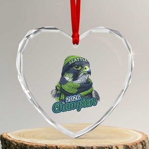 2026 Champion Pride Heart Crystal Glass Ornament Gift For Northwest Sports Fans TS12 Transparent Glass 3'' Heart Print Your Wear