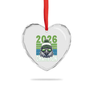 2026 Champion Seattle Heart Crystal Glass Ornament 12s Fan Pride TS12 Print Your Wear