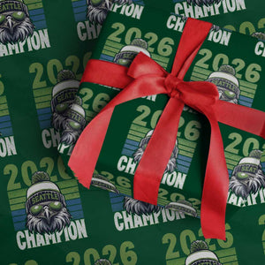 2026 Champion Seattle Wrapping Paper Roll 12s Fan Pride TS12 Green Print Your Wear