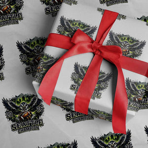 2026 Champion Wrapping Paper Roll Gift For Seattle Sports Fans TS12 White Print Your Wear