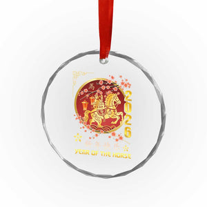 2026 Year of the Horse Lunar New Year Crystal Glass Ornament TS10 Print Your Wear