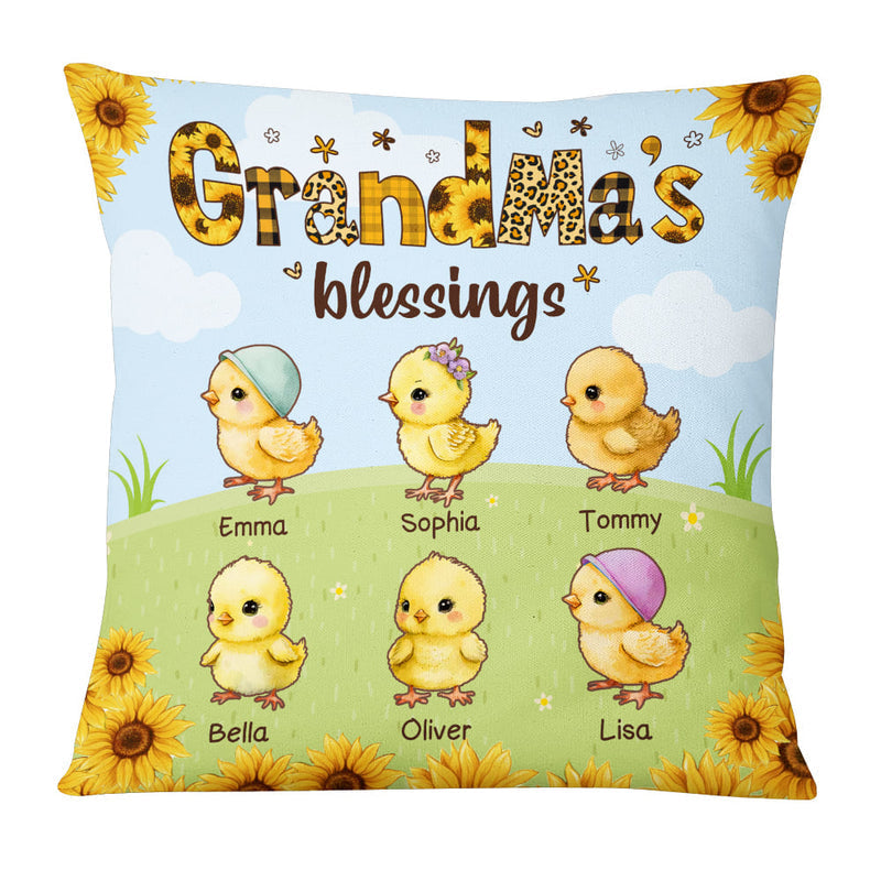 Easter Personalized Easter Gift Nanas Blessing Pillow Cover CTM Custom - Printyourwear