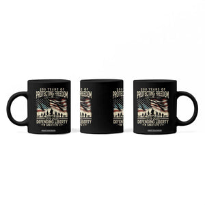 250 Years Of Protecting Freedom Defending Liberty Since 1775 Coffee Mug US Military Army Birthday TS11 Print Your Wear