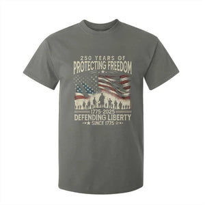 250 Years Of Protecting Freedom Defending Liberty Since 1775 T Shirt For Kid US Military Army Birthday TS11 Military Green Print Your Wear
