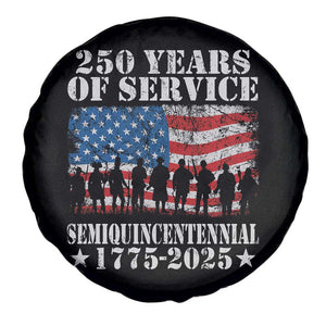 250 Years Of Service Semiquincentennial Spare Tire Cover US Military Army Birthday American Flag TS11 Print Your Wear