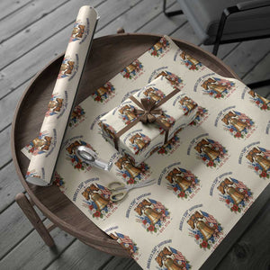 250 Anniversary Wrapping Paper Roll Floral Liberty Bell USA 250th American 4th July 2026 TS10 Beige Print Your Wear