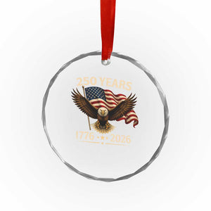 250 Anniversary USA Patriotic Eagle Crystal Glass Ornament 250th 4th Of July 1776 2026 Flag TS10 Print Your Wear