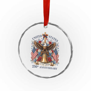 250 Anniversary USA Patriotic Eagle Crystal Glass Ornament Flower 250th Birthday 4th Of July 2026 TS10 Print Your Wear