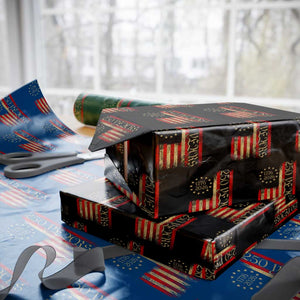 250 Years America Flag Wrapping Paper Roll 250th Anniversary USA TS10 Black Print Your Wear