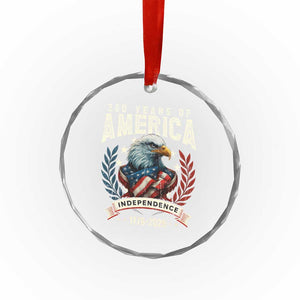 250 Years Of America Crystal Glass Ornament 250th American Anniversary Independence Bald Eagle TS11 Print Your Wear