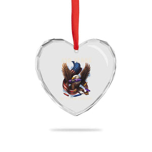 250 Years Of Eating Crayons Heart Crystal Glass Ornament Funny Eagle 250th Anniversary Veterans Gifts TS10 Print Your Wear