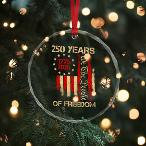 250 Years Of Freedom Crystal Glass Ornament 250th America Anniversary Independence Day TS11 Print Your Wear