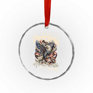 250 Years of Freedom Eagle Crystal Glass Ornament US 250th Anniversary American Semiquincentennial 2026 Patriotic TS02 Print Your Wear