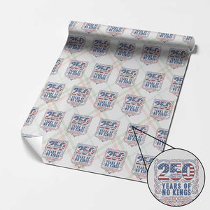 250 Years Of No Kings Wrapping Paper Roll American Freedom Protest TS12 Christmas Plaid Print Your Wear