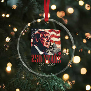 250 Years Trump Crystal Glass Ornament 250th American Anniversary Independence Statue Of Liberty TS11 Print Your Wear