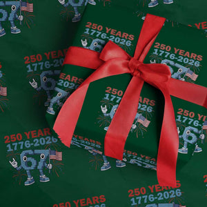 250th America Anniversary Wrapping Paper Roll Funny Italian Brainrot Meme 4th of July